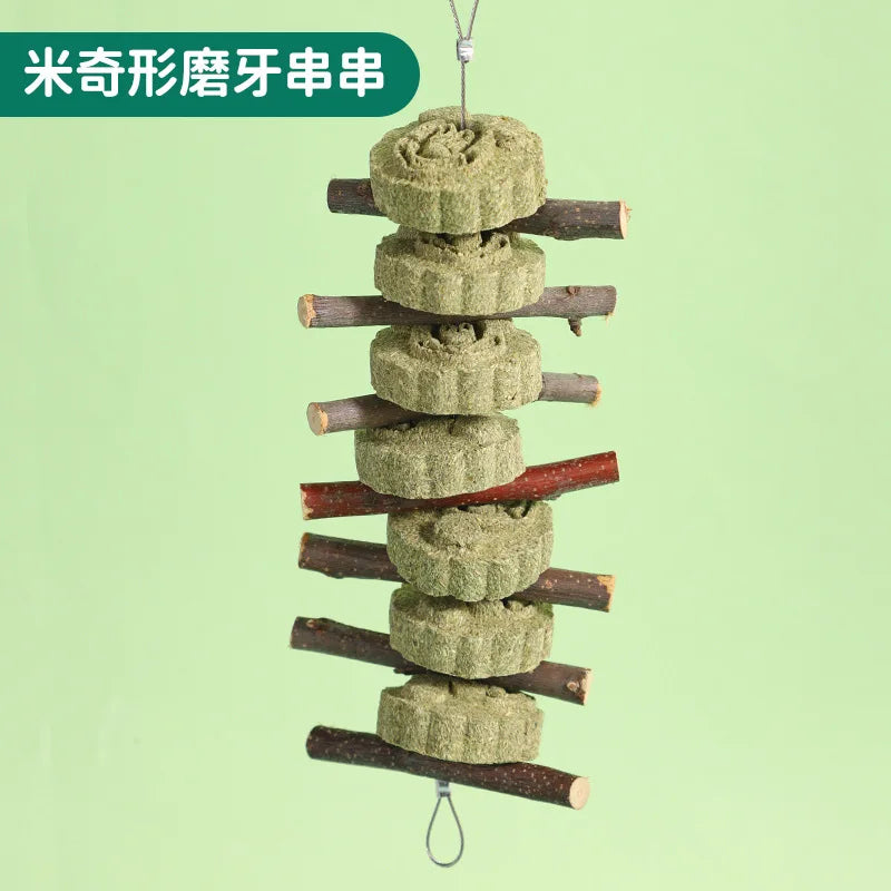 100g Rabbit Chew Sticks Natural Apple Tree Branch Molars Sweet Bamboo Sticks Teeth Clean Bite Toys for Guinea Pigs Hamster Chinc