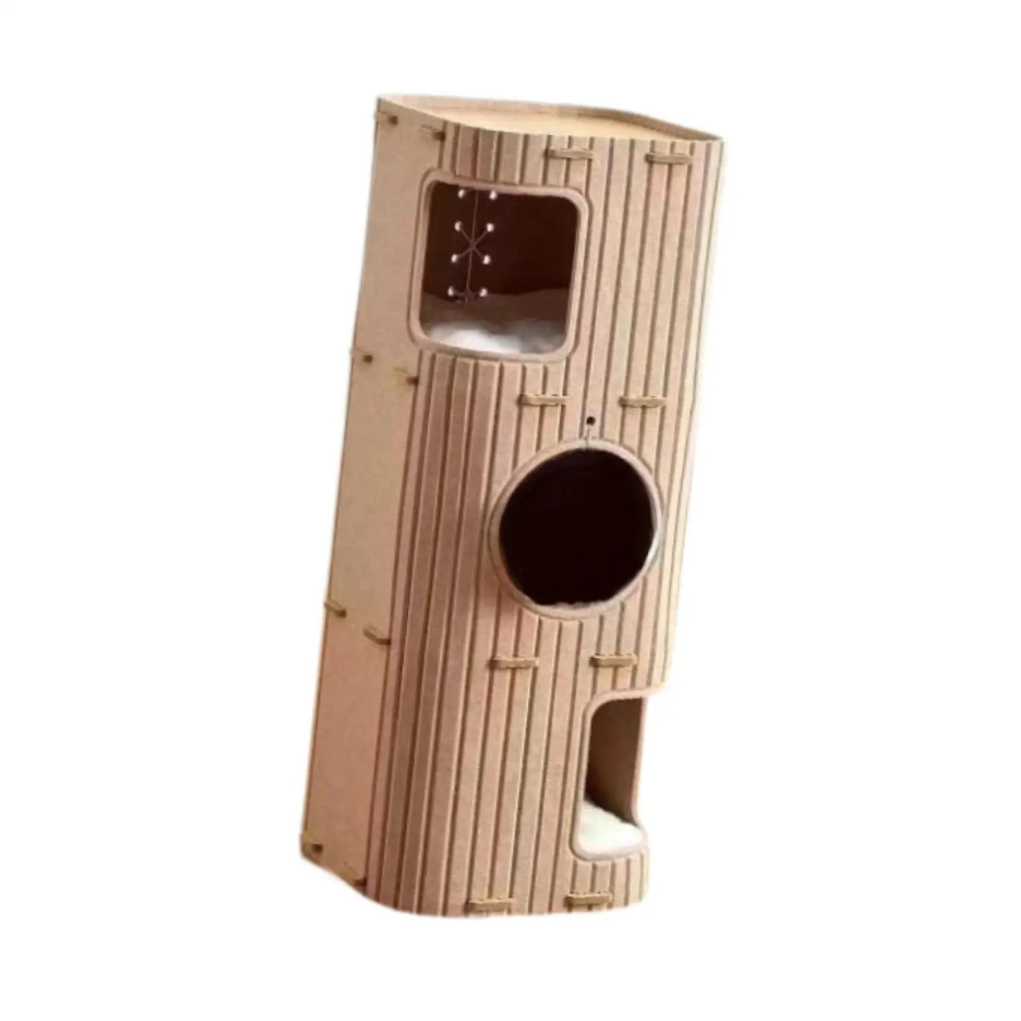 Felt Cat House Felt Sleeping Place Portable Play Hideout Cat Climbing Tree Tower Three layers Cat Cave Felt Cat Scratcher Posts