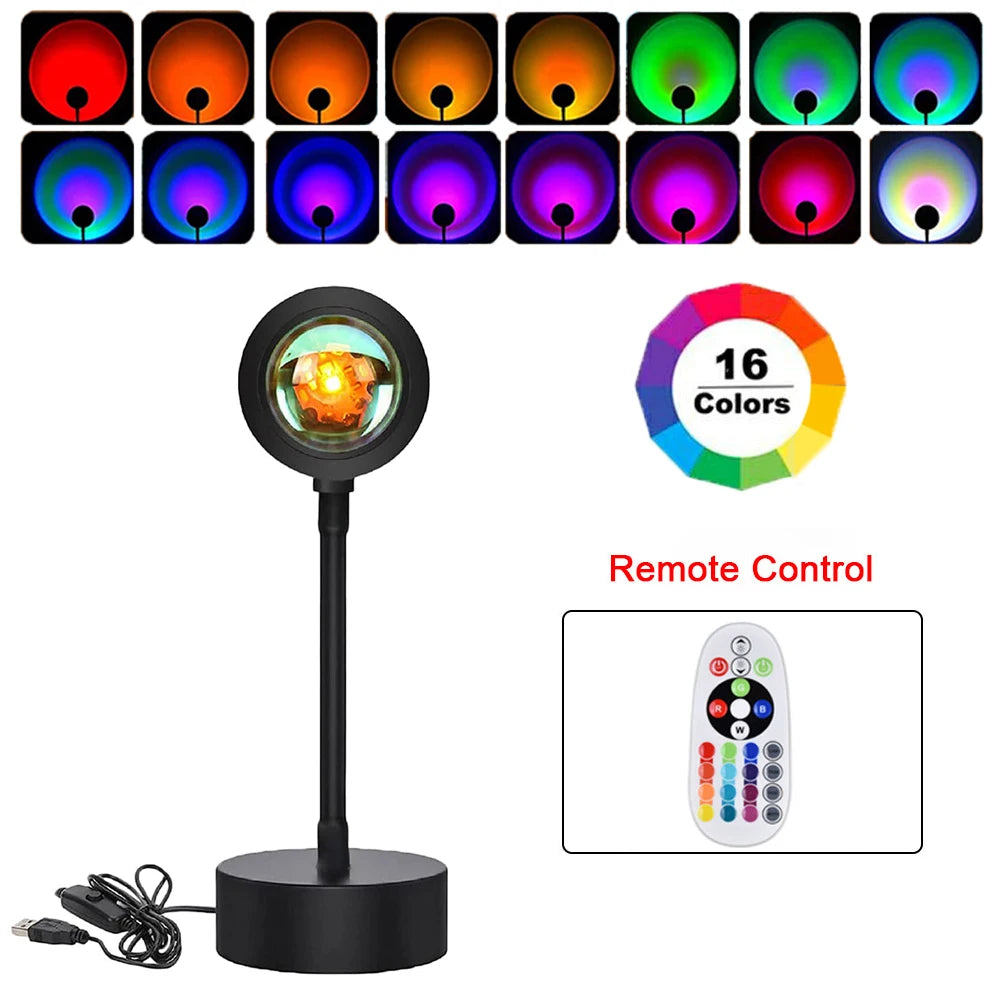 USB 5V Tuya Smart Sunset Lamp Night Light Projector Gift