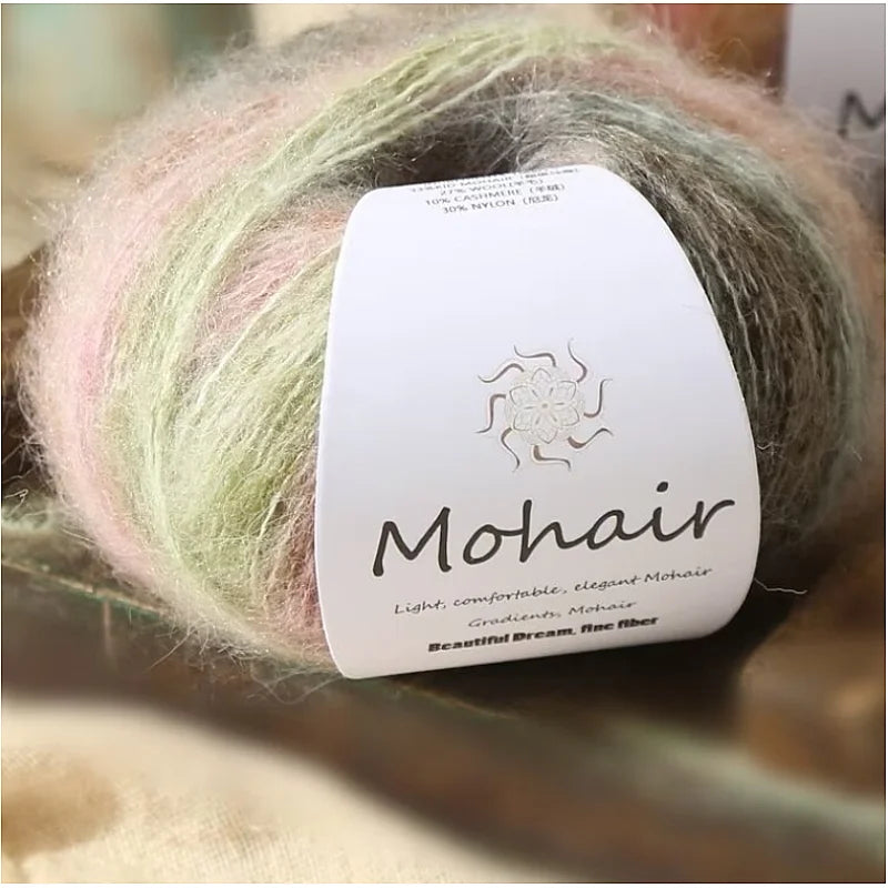 Gradient Mohair Soft Cotton Yarn for Baby Sweater Hat Scarf