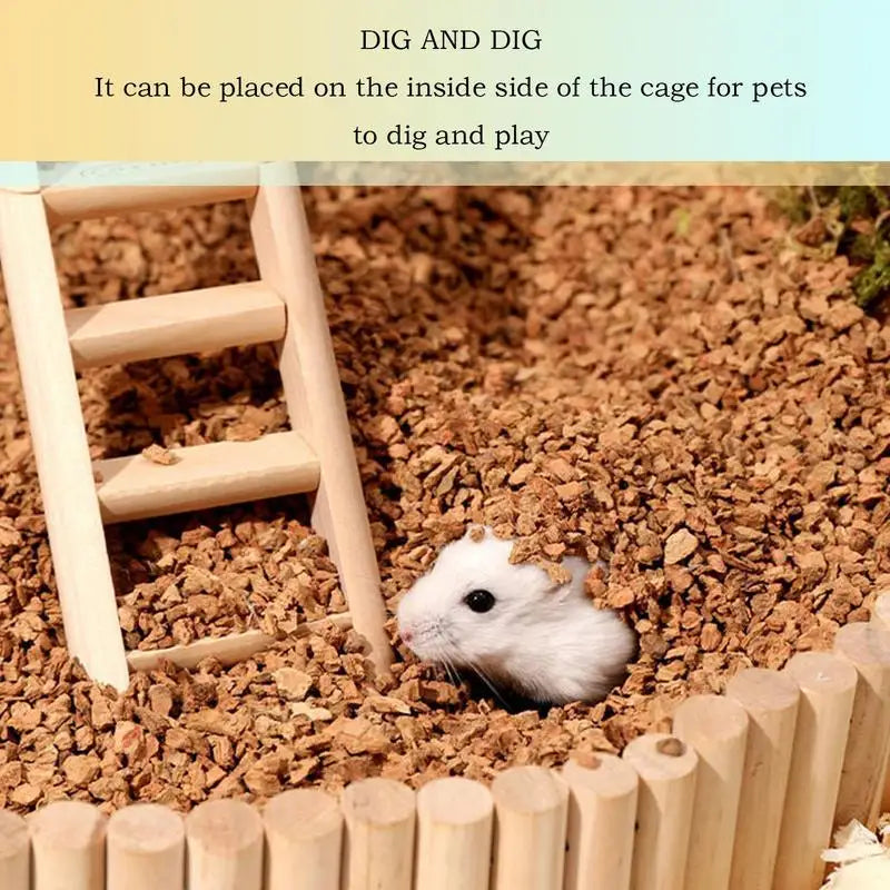hamster oak pellets Bedding supplies Natural air drying moisture absorption Odor Control for Small Animals Habitat Decoration