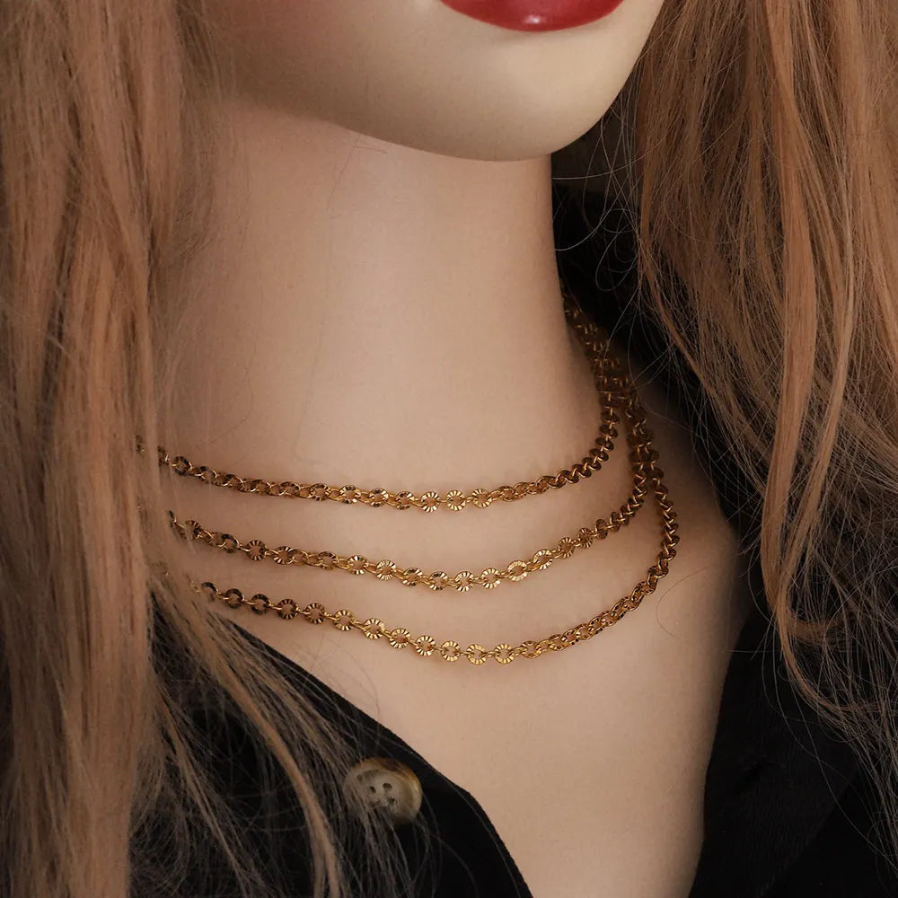 2m Lot Stainless Steel O Shape Oval Gold Chain for Jewelry