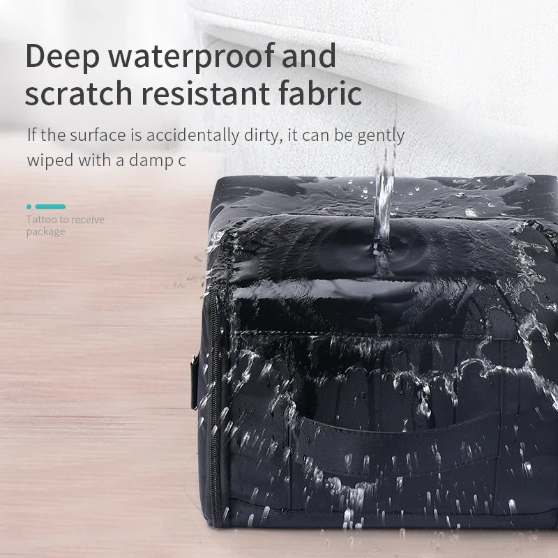 Large Makeup Train Case for Women with 4 Tier Design and Adjustable Compartments Travel Storage Bag for Beauty Essentials