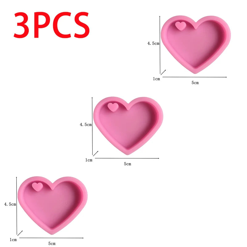 Dog Tag Bone Shaped Keychain Mold for DIY Resin Jewelry