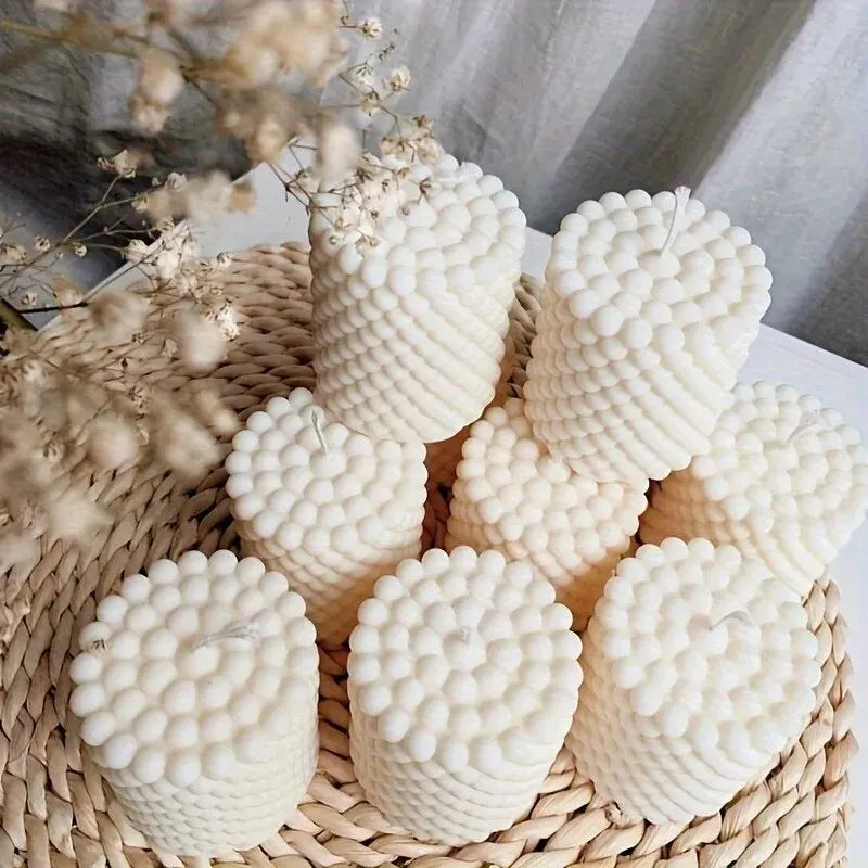 3D Spiral Striped Silicone Mold for DIY Scented Candles and Crafts