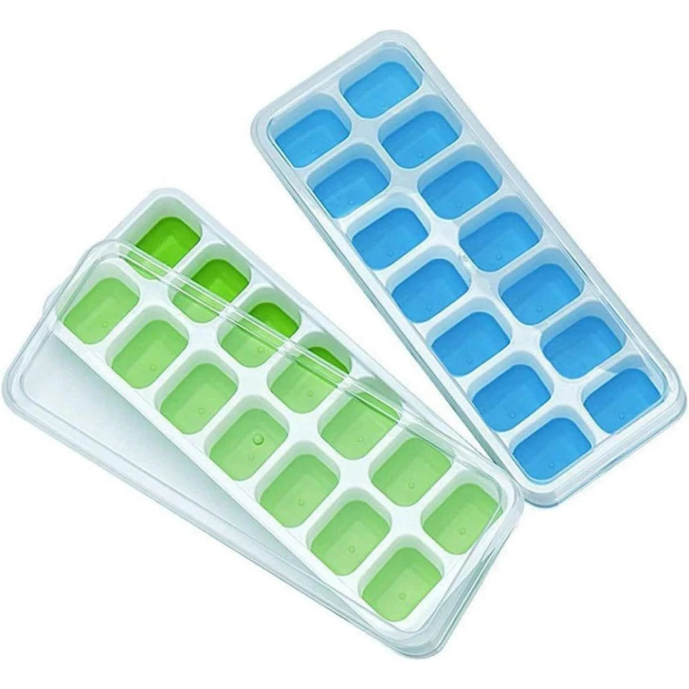 14 Grid Square Silicone Ice Cube Mold – Easy Release Design for Perfect Ice Cubes