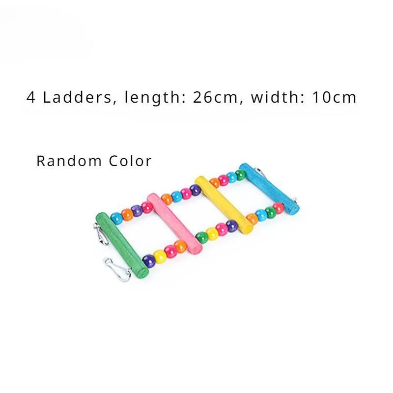 Bird Parrot Toys Ladders Swing Chewing Toys Hanging Pet Bird Cage Accessories Hammock Swing Toy for Bird Parrot