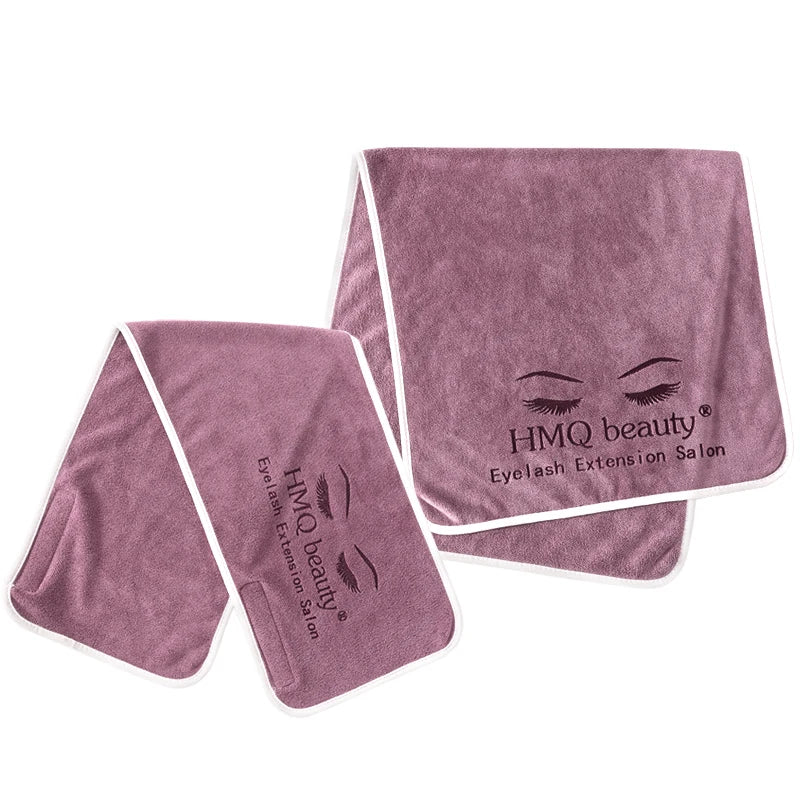 Reusable Eyelash Extension Salon Towel for Grafted Eyelashes Soft Turban Hair Cap SPA Pillow Towel Lash Accessories Makeup Tools