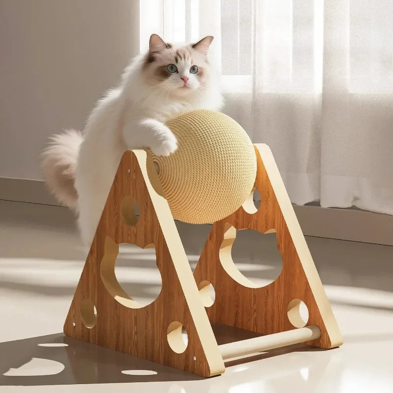 Cat Scratching Ball Toy Kitten Sisal Rope Ball Grinding Paws ToyDurableWear-resistant,no shedding chips  Cats Scratcher pet