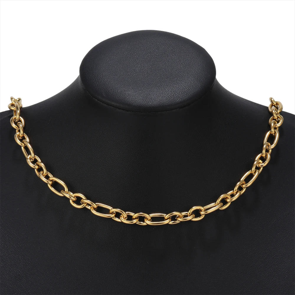 1 Meter Stainless Steel 18k Gold O Link Rolo Cable Chain