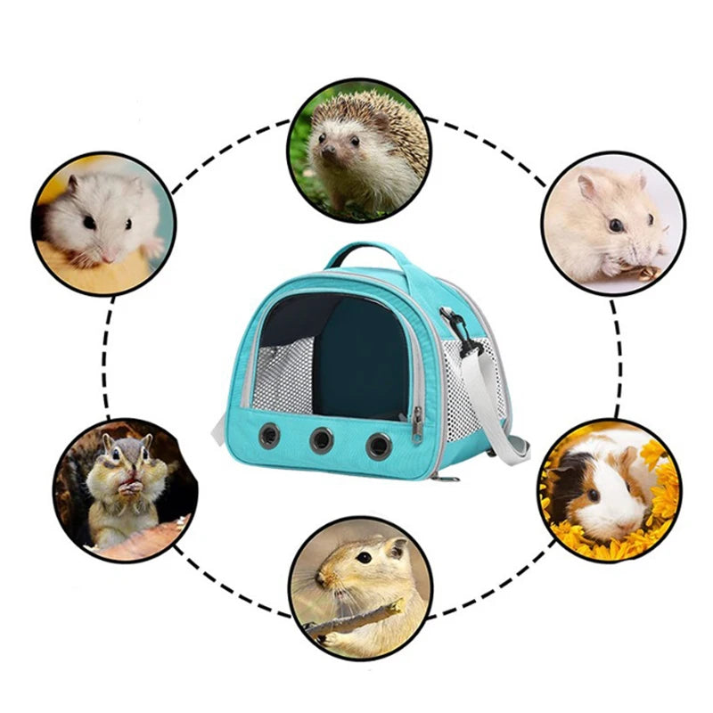 Foldable Cat Dog Bird Rabbit Carrier Bag With Thick Cotton Cushion Pet Aviation Backpack Anti-suffocation Portable Travel Bag