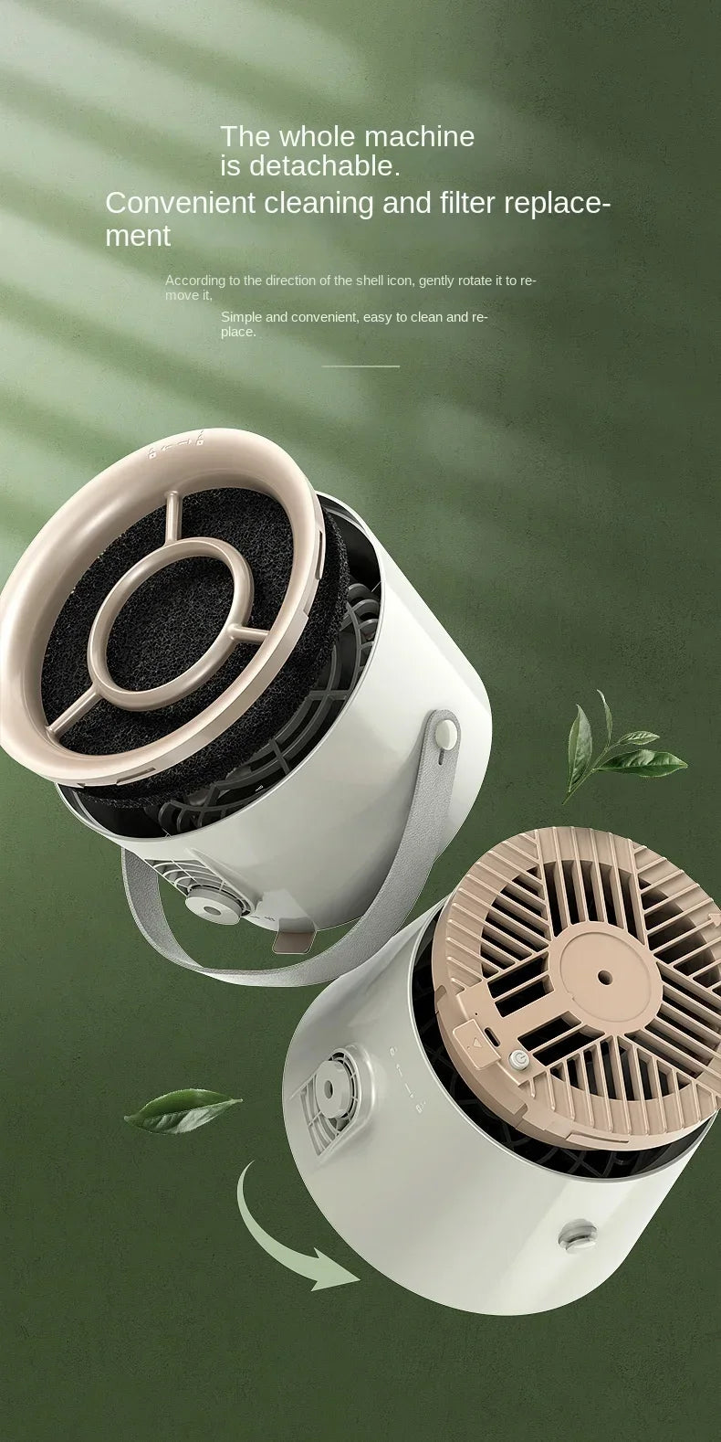 2024 New Portable Exhaust Fan Small Kitchen Hood Extractor USB Mini Suction Cooker Hood