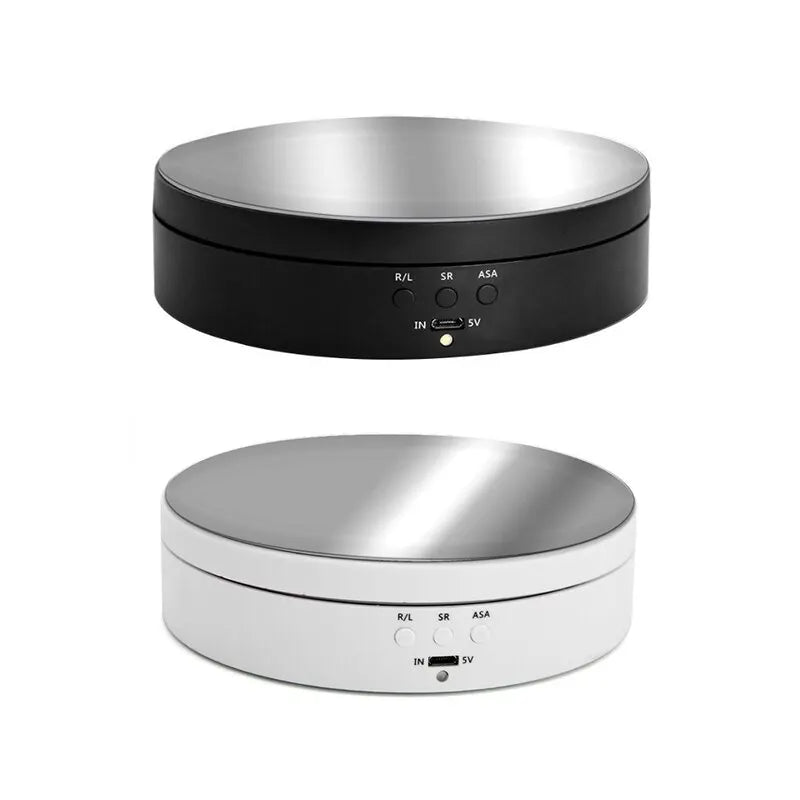 Electric Display Platform with Three Speeds Adjustable Angles Smart Charging and Swiveling Feature