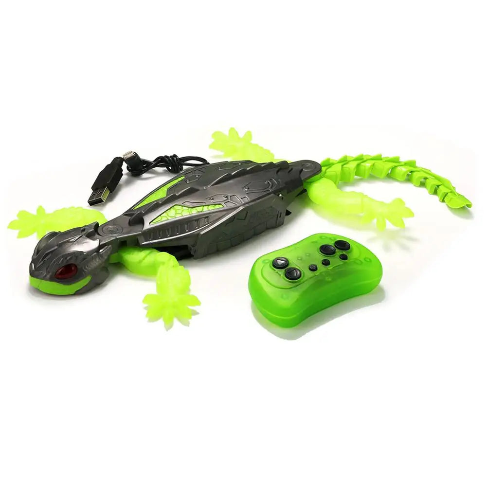 Remote Control Gecko Wall Climbing Car For Kids, Electric RC Lizard Toy Halloween Novelty Gift Crawling Toy Safe and Durable
