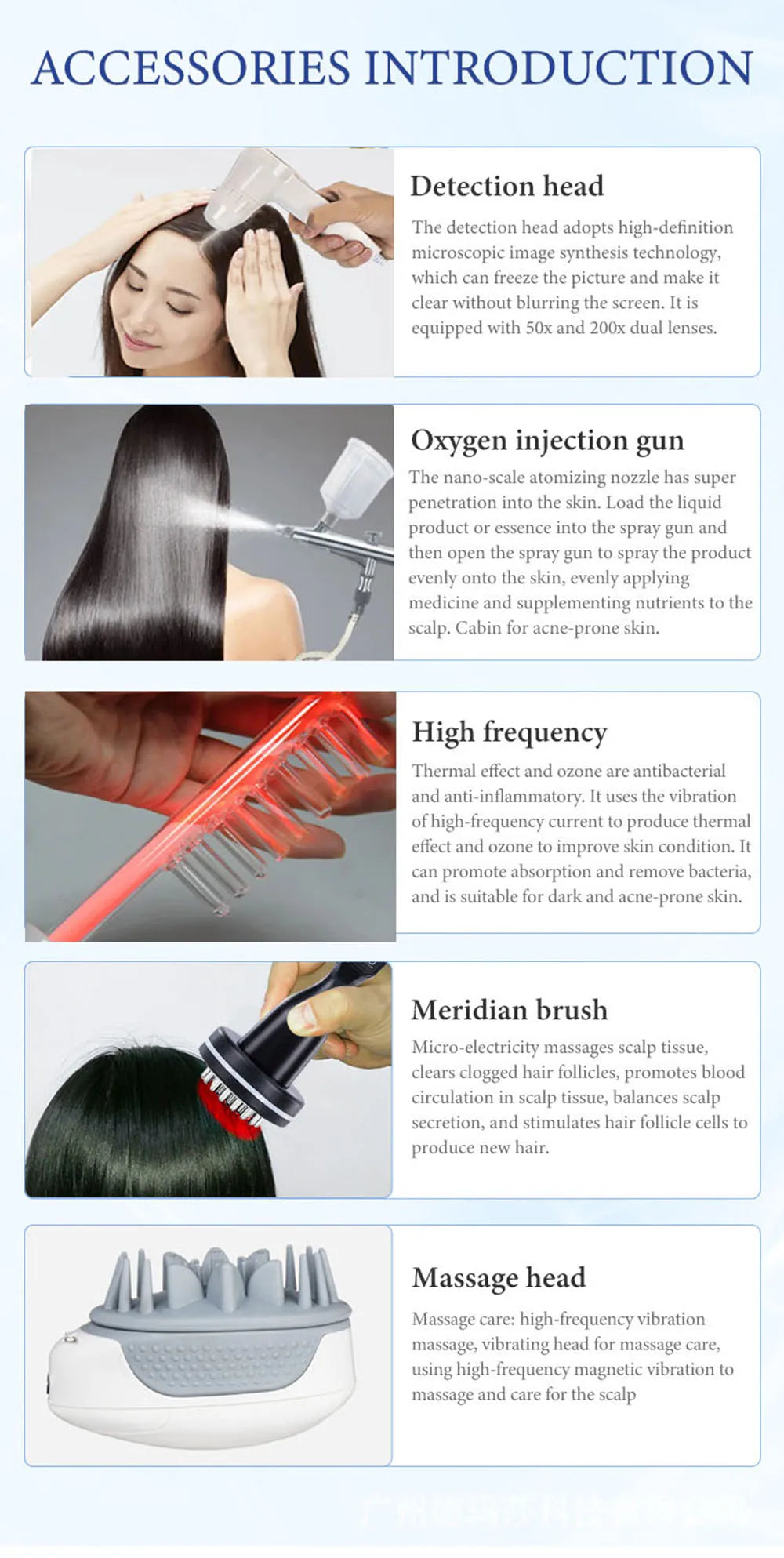 2024 Professional Hair Scalp Care Machine Nanometer Spray Hair Therapy Machines Anti-hair Loss Scalp Massager for Hair Salon