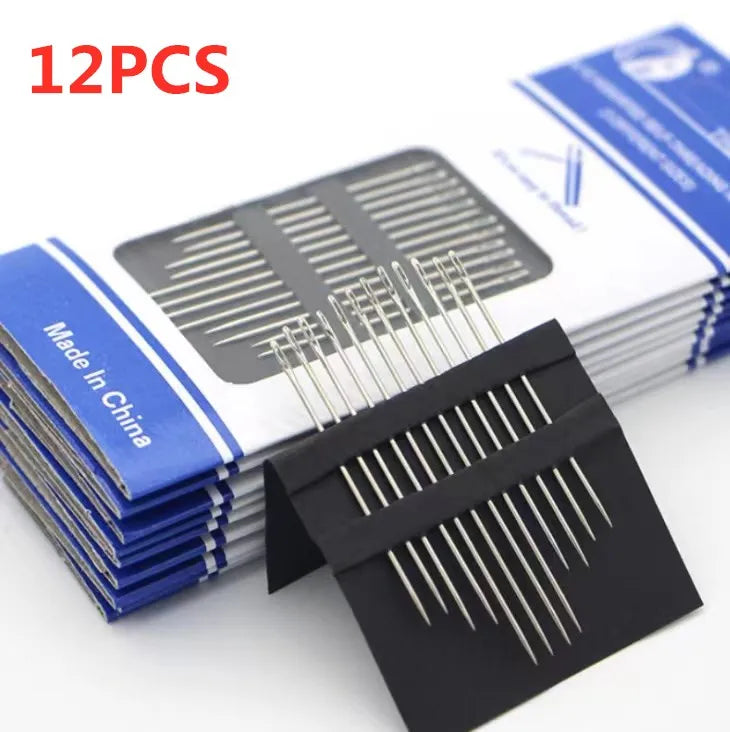 12/24/36Pcs Stainless Steel Blind Needles for Easy Sewing