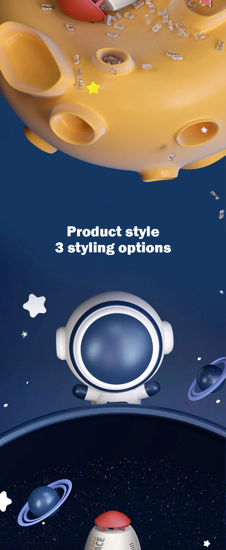 Flying Jet Rocket Fountain Sprinkler Water Toy for Kids 360 Degree Rotating Outdoor Pool Fun