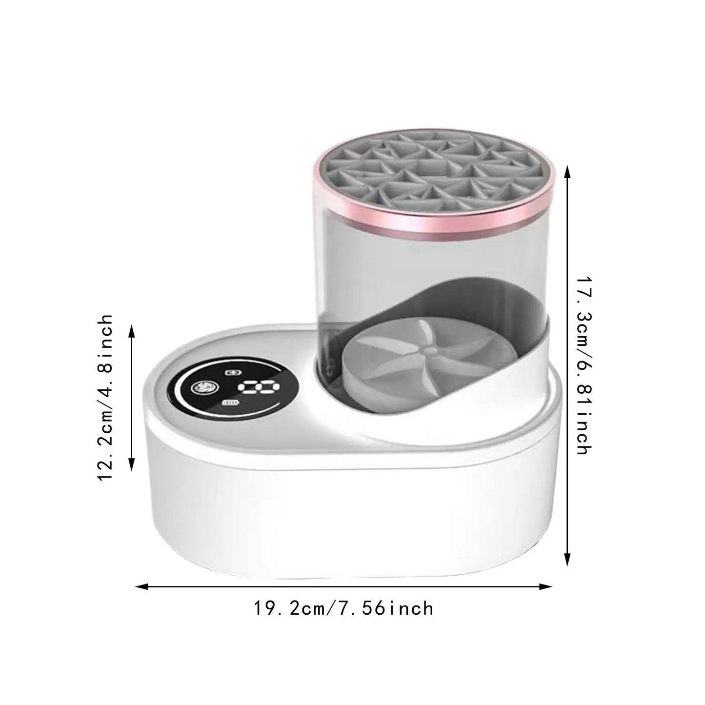 Electric Makeup Brush Cleaner Automatic Cosmetic Brushes Cleaner USB Rechargeable Brush Cleaning Drying Machine for Salon