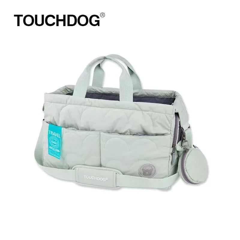 Touchdog Macaroon Pet Cat Bag Large Capacity Cat Cage Cat Backpack Load Capacity 10kg Outdoor Portable Pet Backpack