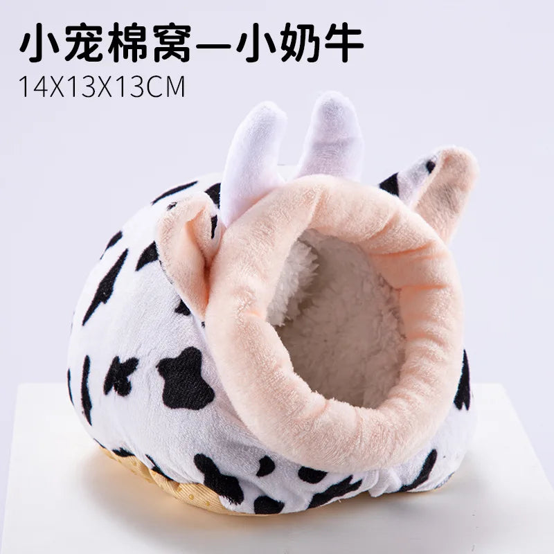 Hamster Beds Hamster Hideout for Guinea Pig Accessories Hamster Cage Rodents Hammock Rabbit Bed House Supplies צעצועים לאוגר