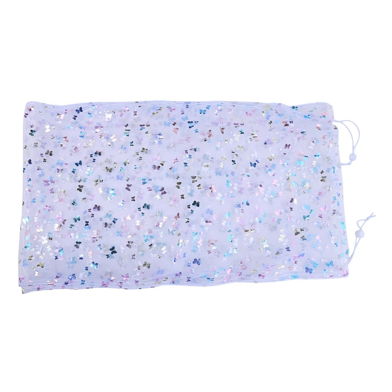 Universal Bird Cage Cover 360 Degrees Covering Bird Cage Mesh Net Elastic Birdcage Cover Soft Bird Seed Guard Skirt For Home