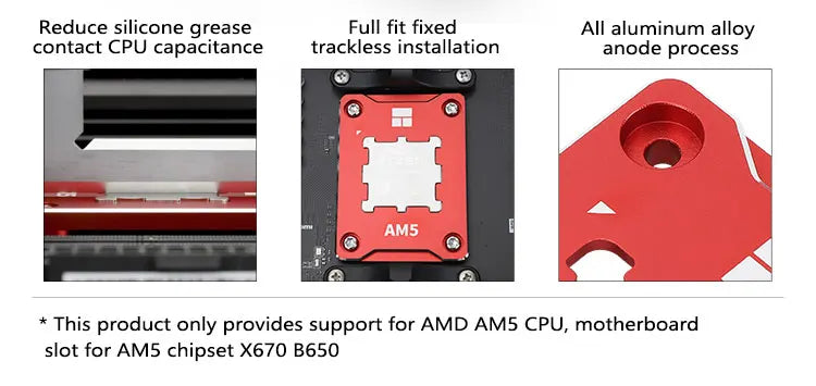 Corrección de flexión de CPU AMDAM5 BCF de Thermalright Instalación de CPU de plataforma AM5 de Deduades Smedo fija