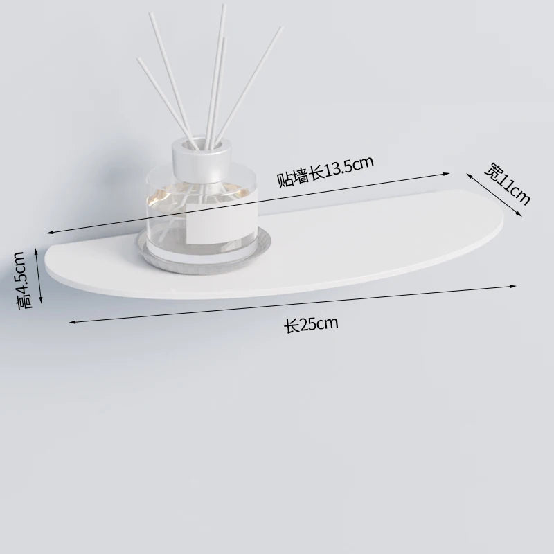 Colorful Acrylic Floating Shelf Invisible Storage Rack for Bathroom Kitchen Living Room