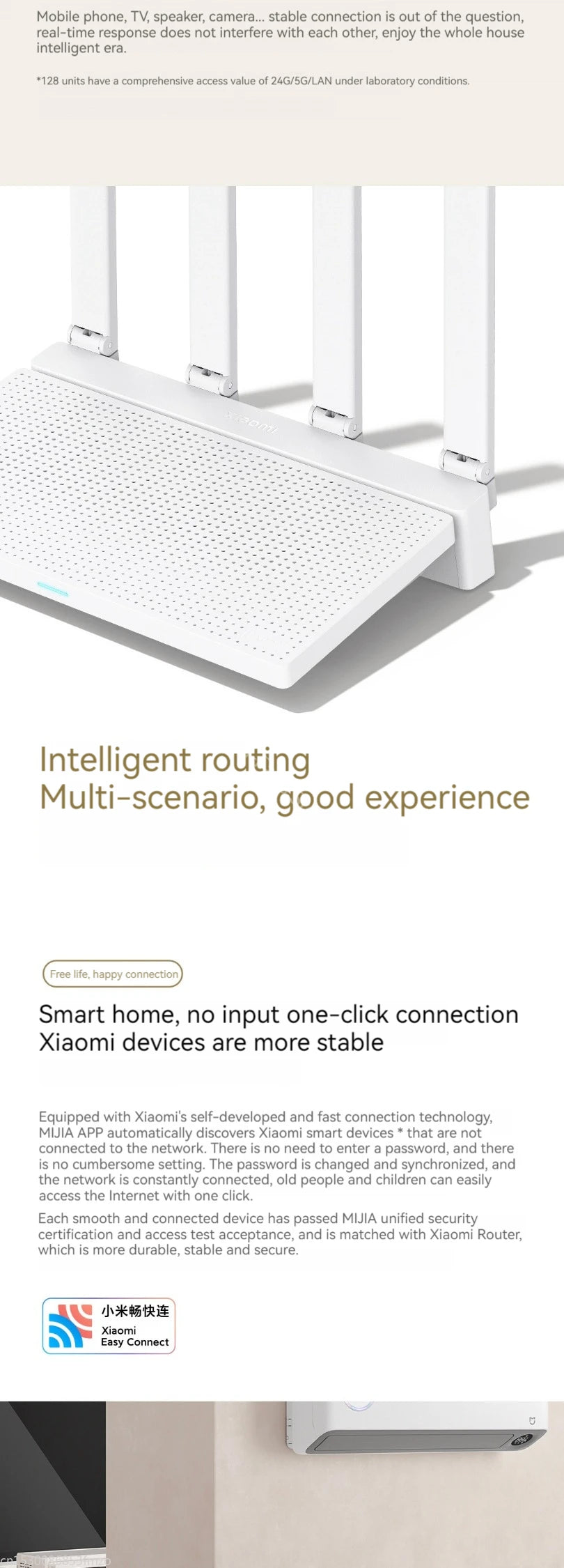 Xiaomi Router AX3000T 2.4G 5G Mesh Technology WiFi 6 Efficient Wall Penetration Children Online Protection WiFi Router Repeater