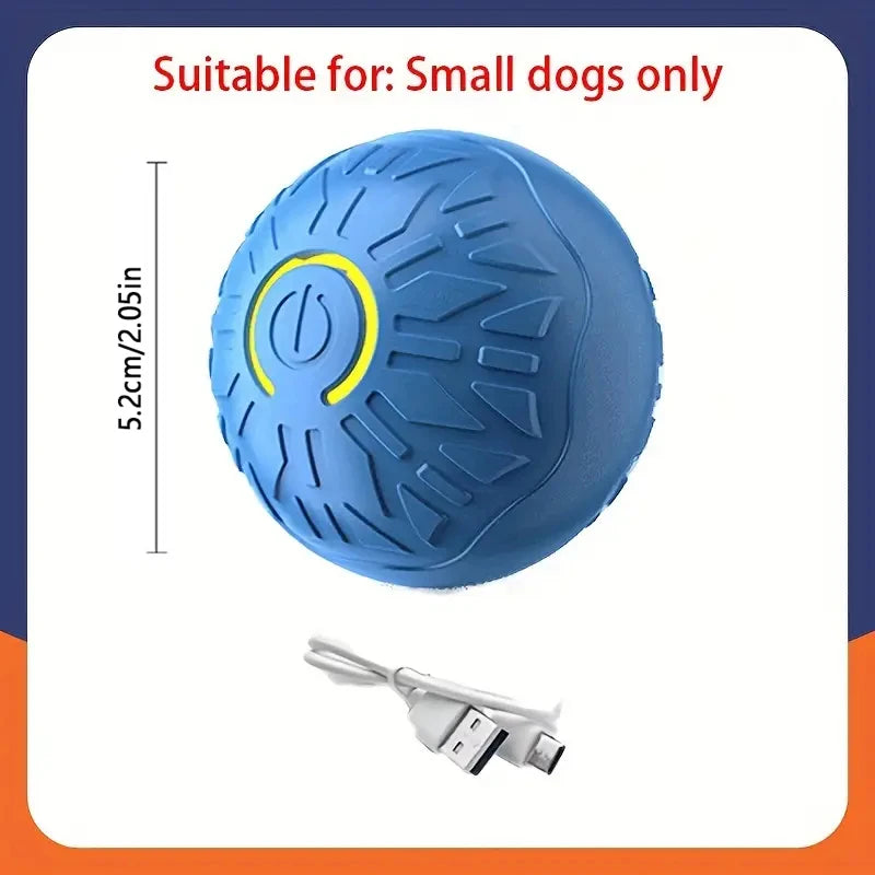Smart Dog Toy Ball Automatic Interactive Pet Electronic Rolling USB Rechargeable Moving Bouncing for Puppy to Large dog Chew Toy