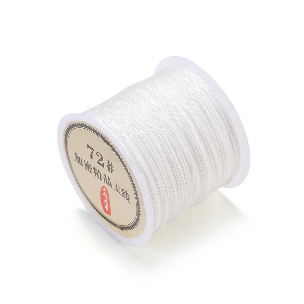 10/50M 0.8mm Nylon Thread Cord for DIY Jewelry Making