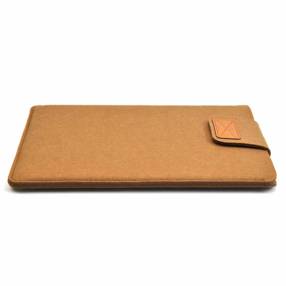 Funda de fieltro delgada para tableta, funda protectora para MacBook Air Pro de 11, 13 y 15 pulgadas, bolsa de almacenamiento para tableta de color sólido