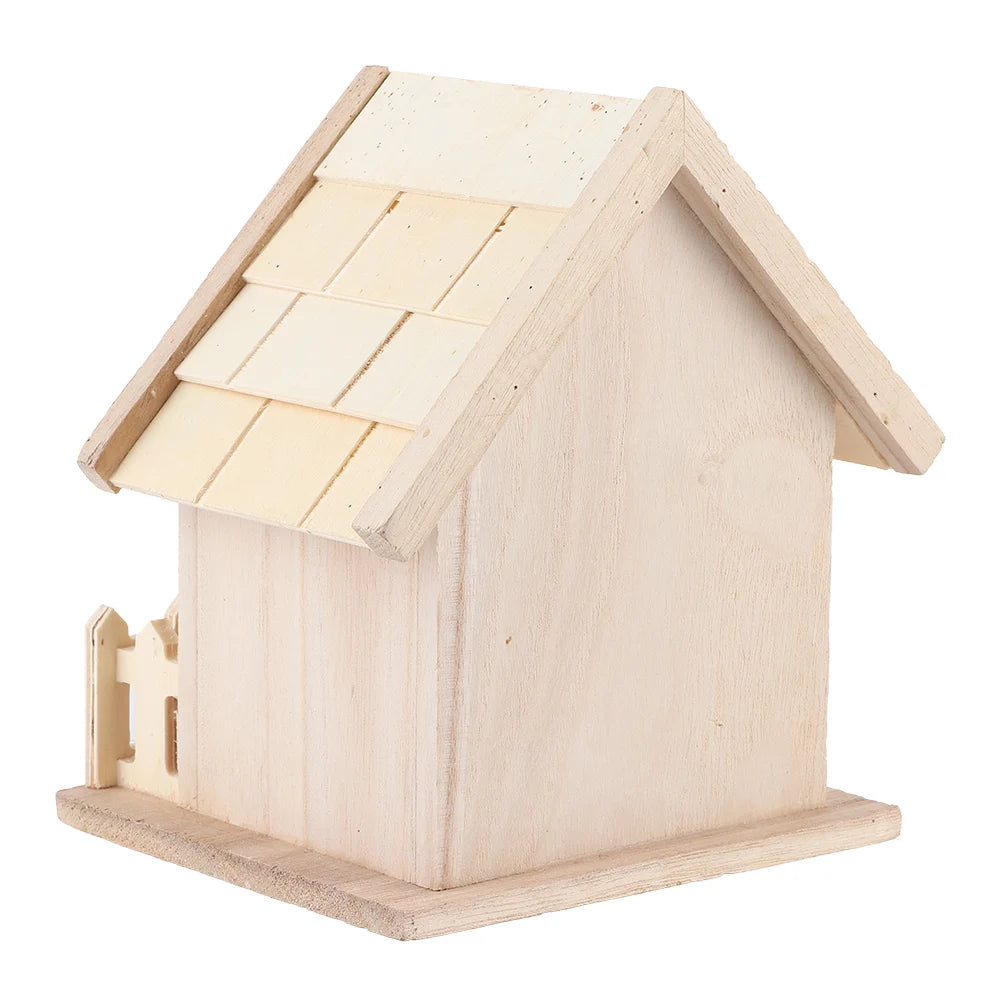 Outdoor Wooden Bird House Nests Hanging Birds Parrots Resting Breeding Box Decoration Pet Products For Bird Nests Breeding