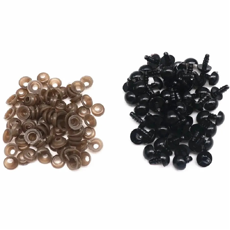 8/10/12/14mm Plastic Safety Eyes For Toys DIY Mix Size Amigurumi Accessories