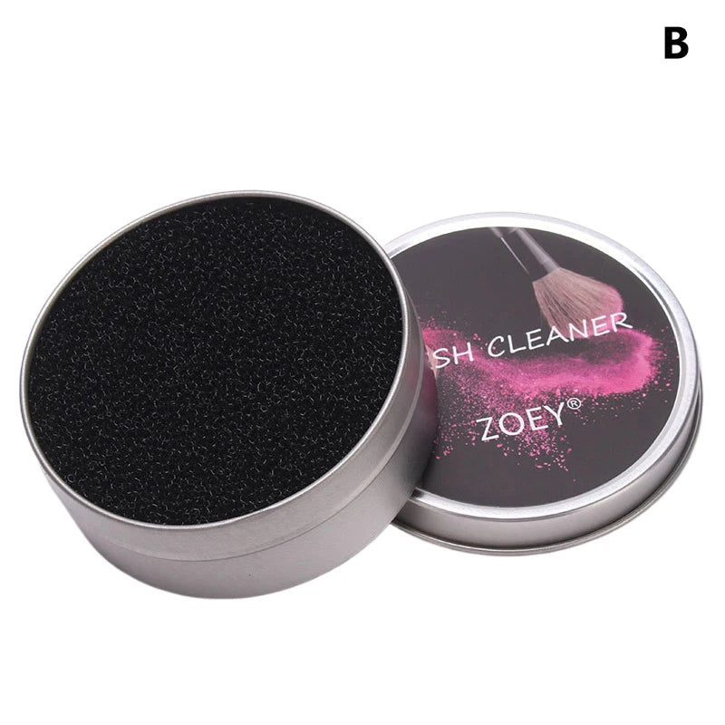 Makeup Brush Cleaner Sponge Remover Color Off Makeup Brushes Cleaning Mat Box Powder Brush Washing Cosmetic Clean