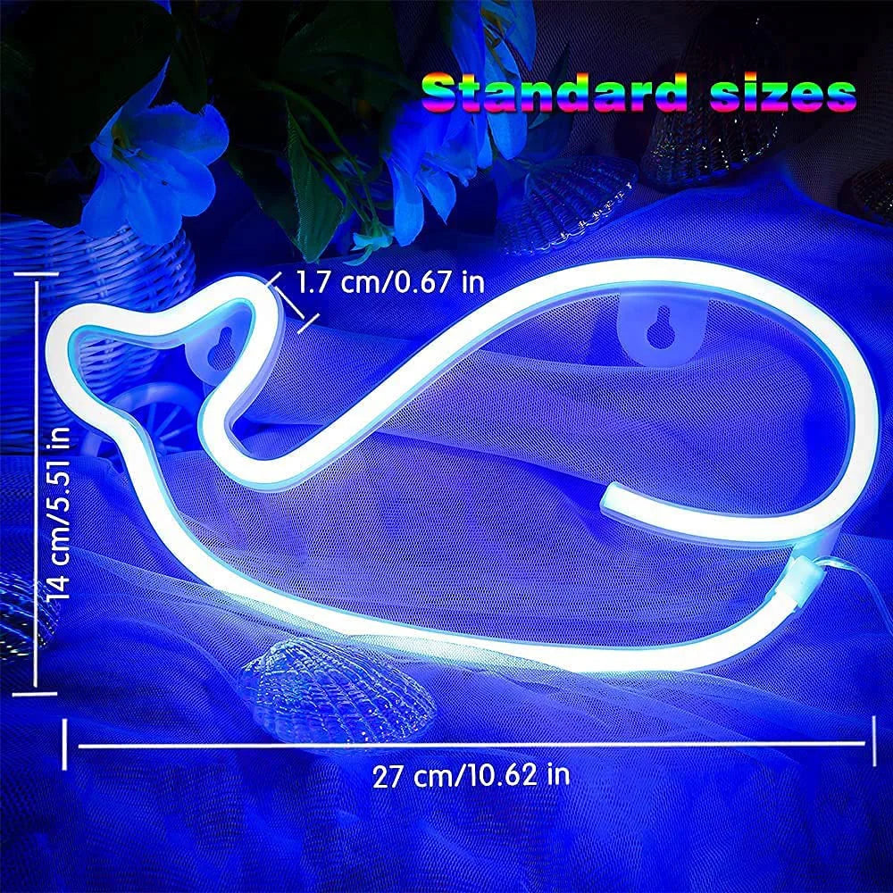 USB/Battery LED Neon Sign Lights Musical Note Wall Art Decor