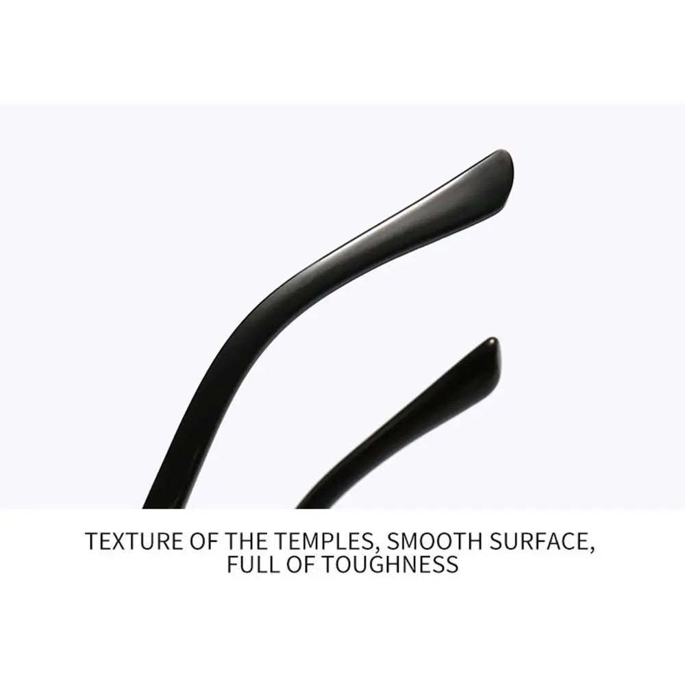 Rimless Sunglasses for Women & Men, UV400 Retro Frameless Shades