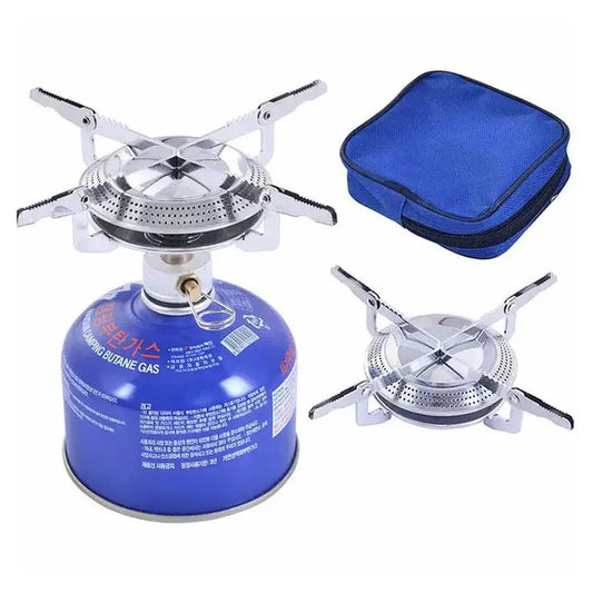 Portable Windproof Camping Gas Stove – Foldable Outdoor Cooking Burner with Electronic Ignition
