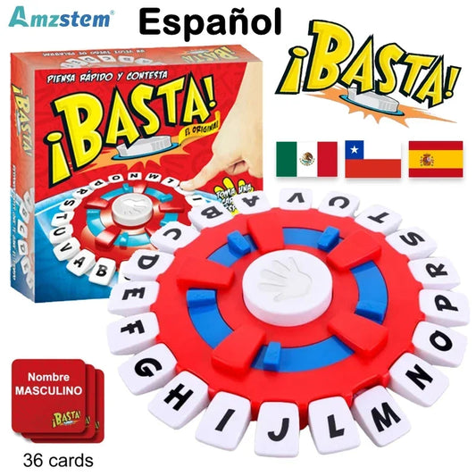 New Board Game Basta Spanish Version Fast-Paced Family Fun