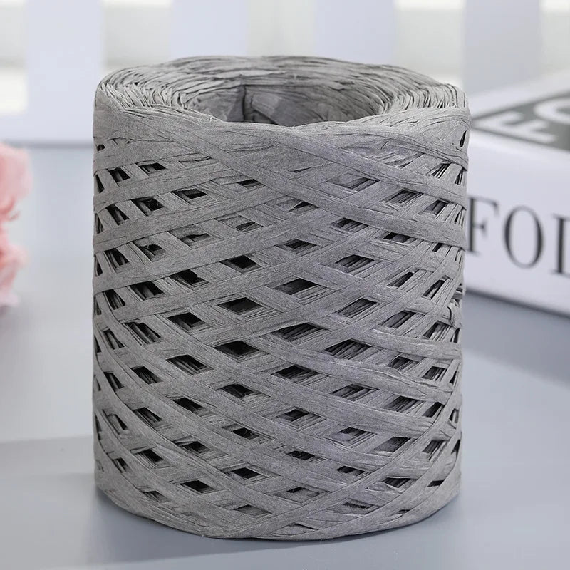 200M Natural Raffia Straw Yarn For DIY Summer Bags Hats