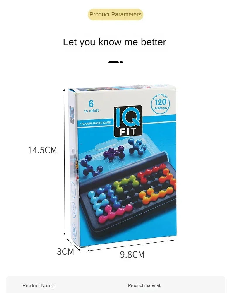 120 Challenges IQ 3D Puzzle Board Game Classic Montessori Toy