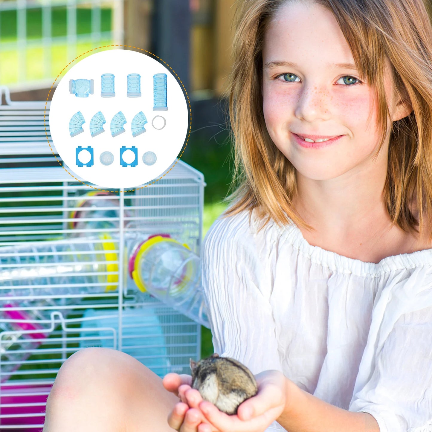 Hamster Tubes Cage Tunnel Tunnels Tube Accessories Pet Diy External Ferret Kit Guinea Set Connection Rat Hideout Maze