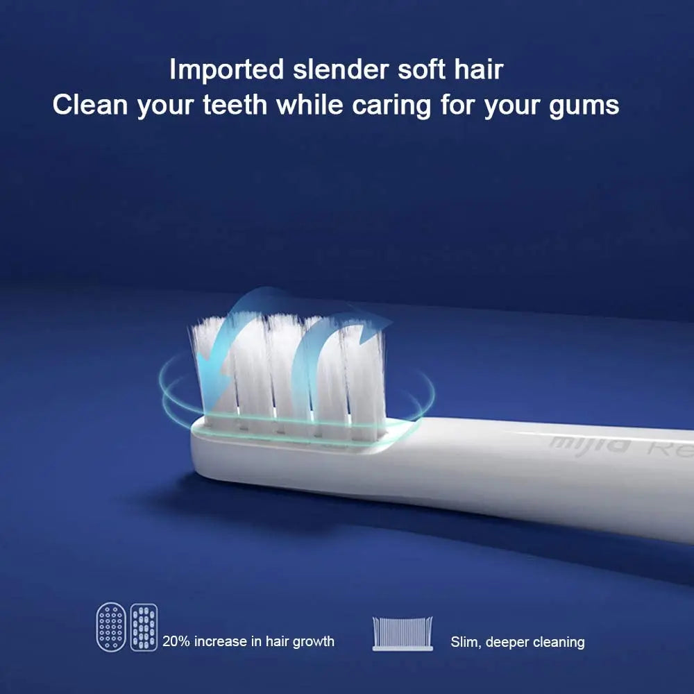 XIAOMI Mijia T100 Cepillo de dientes eléctrico sónico Mi Smart Tooth Brush Colorido USB Recargable IPX7 Impermeable Para cabezal de cepillo de dientes