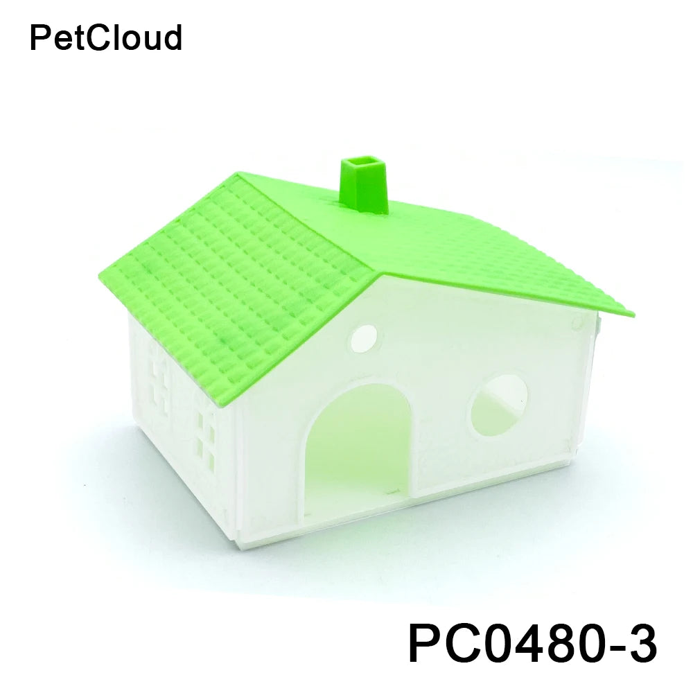PetCloud Bird Cage Decoration Villa Plastic Birds Nest Parrot Cage Box Bird House Parrot Bedroom Decorative Supplies For Porrots