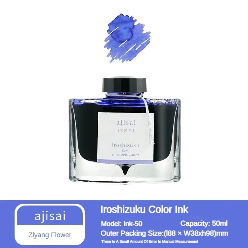 Pilot 25 Color 50ml Fountain Pen Ink Set with Glass Bottles for School and Office Use