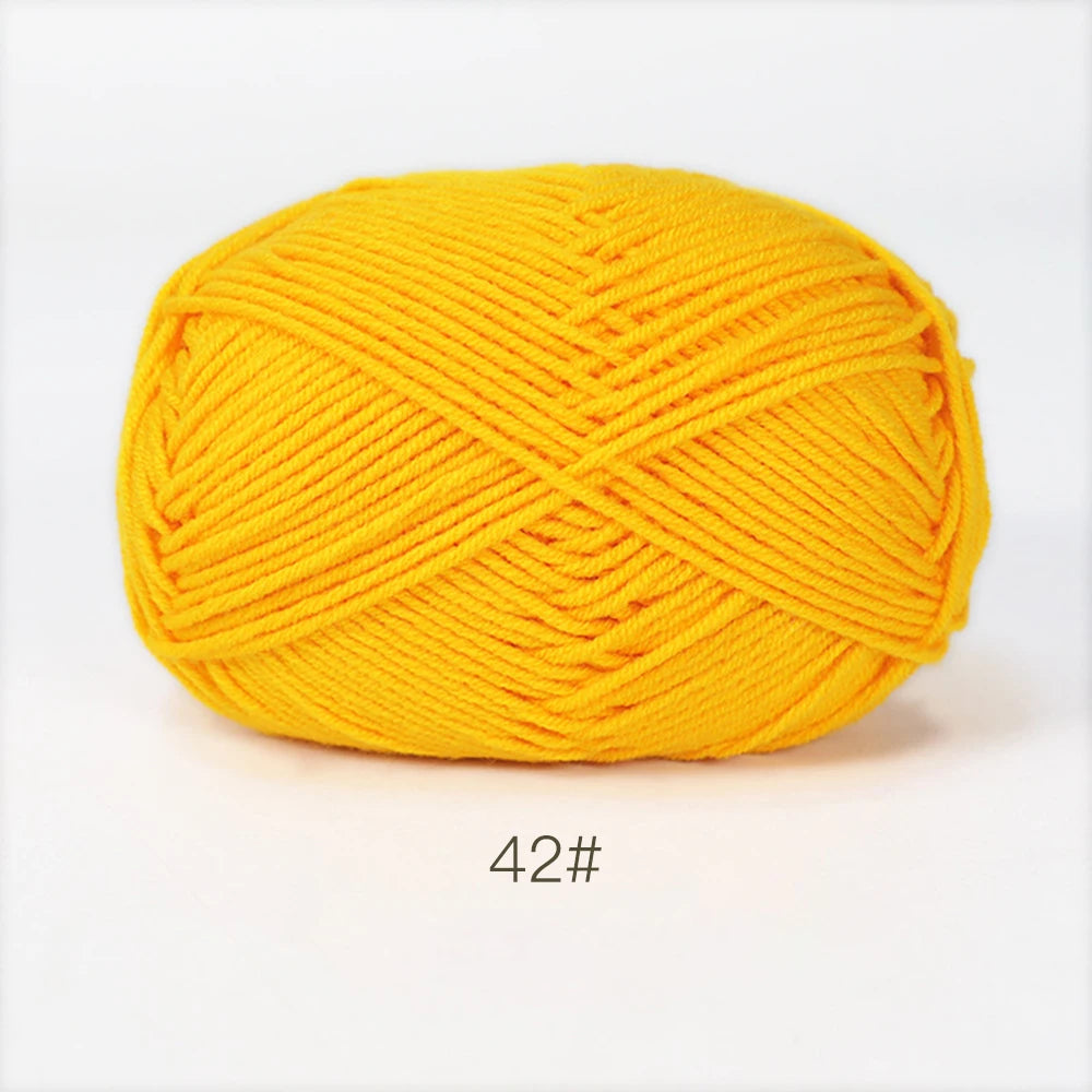 A1-1 50g Set Soft Milk Cotton Yarn for Knitting and Crochet