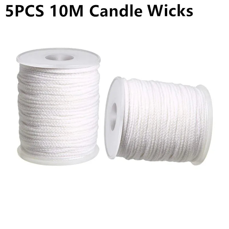 DIY Wax Core 61 M Long Cotton Woven Candle Lamp Wick Kit
