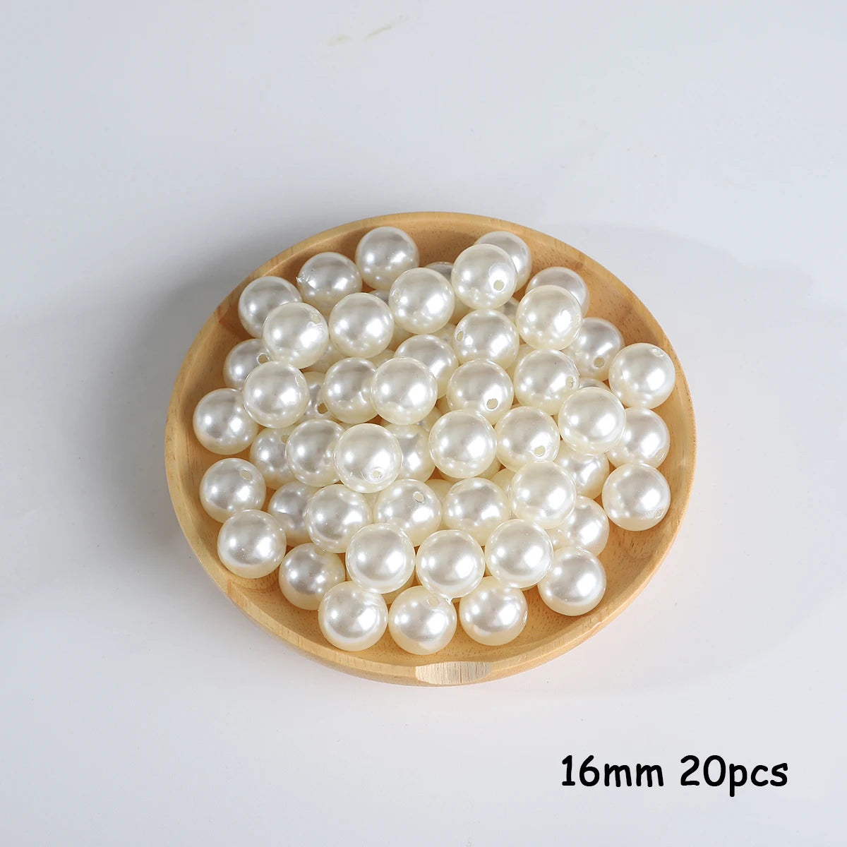 3-20mm 10-1000pcs Straight Hole ABS Imitation Pearl Beige White Bracelet Beads for DIY Jewelry Making