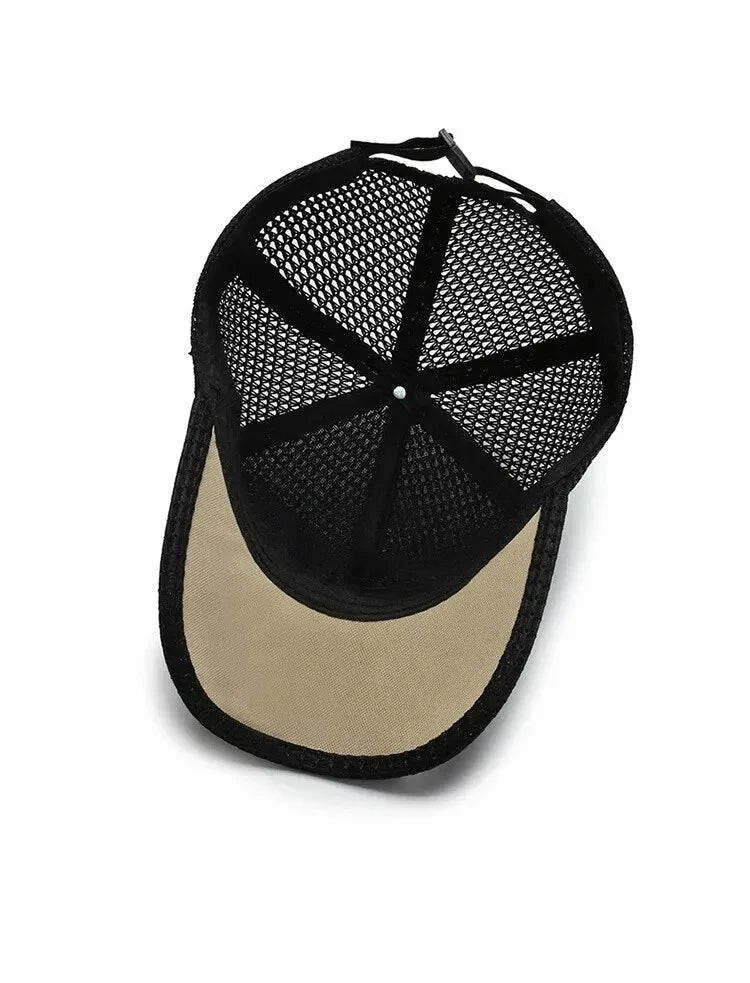 Men's New Fashion Baseball Cap Summer Breathable Full Net Shade Fishing Cap Outdoor Leisure Sports Cap