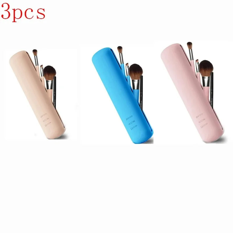 Makeup Bag Makeup Brush Pouch Cosmetic Organizer Travel Holder Storage Brush Case Brush Makeup Bag Pouch Silicon Makeup Bag