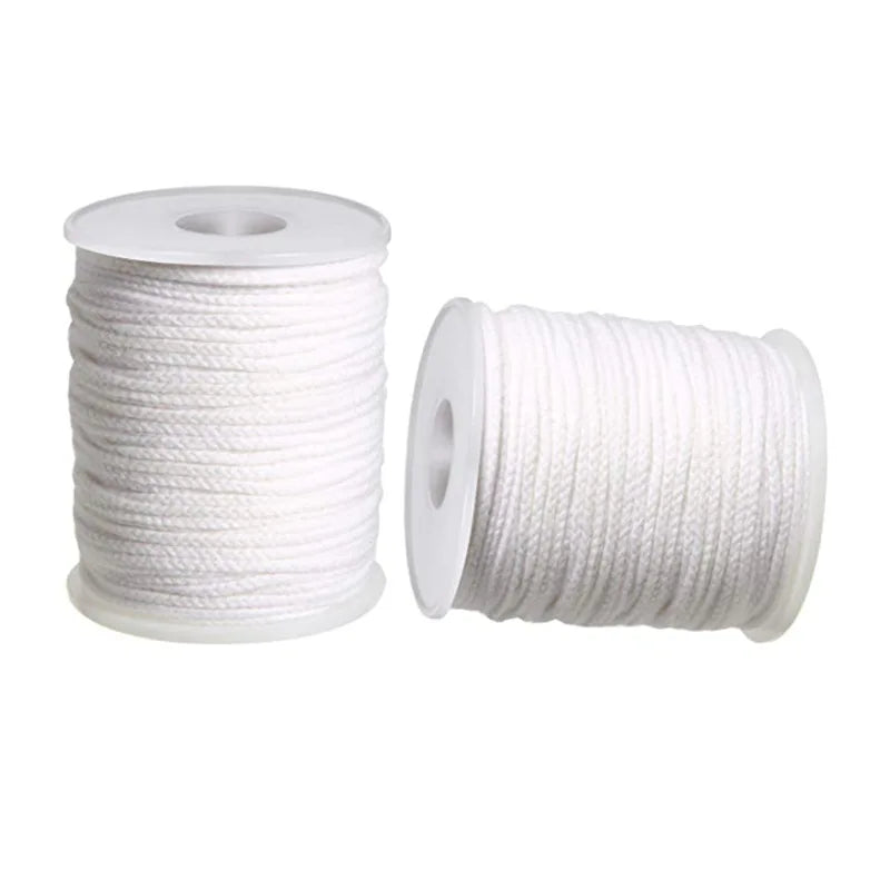 DIY Wax Core 61 M Long Cotton Woven Candle Lamp Wick Kit